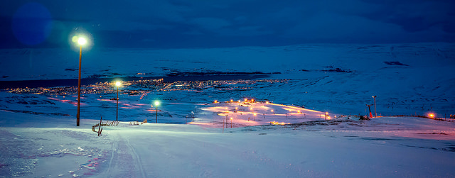 Hlíðarfjall - Skifahren auf Island bei Akureyri